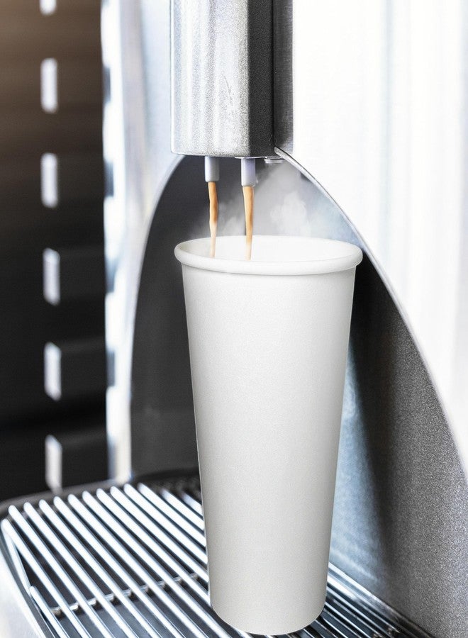 EcoQuality Extra Large 20oz White Paper Coffee Cups - (150 Count) Disposable Paper Coffee Cups - Hot Drink, Tea, Coffee, Cappuccino, Hot Chocolate, Chai, Chai Latte, Office, Travel, Recyclable - Image 5